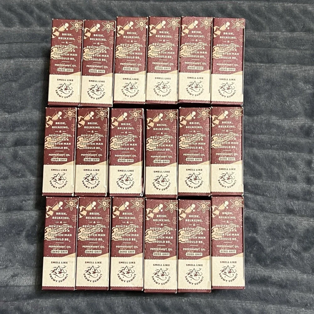 LOT OF 18 Dr. Squatch Limited Edition Frosty Peppermint Bars of Soap -GREAT DEAL